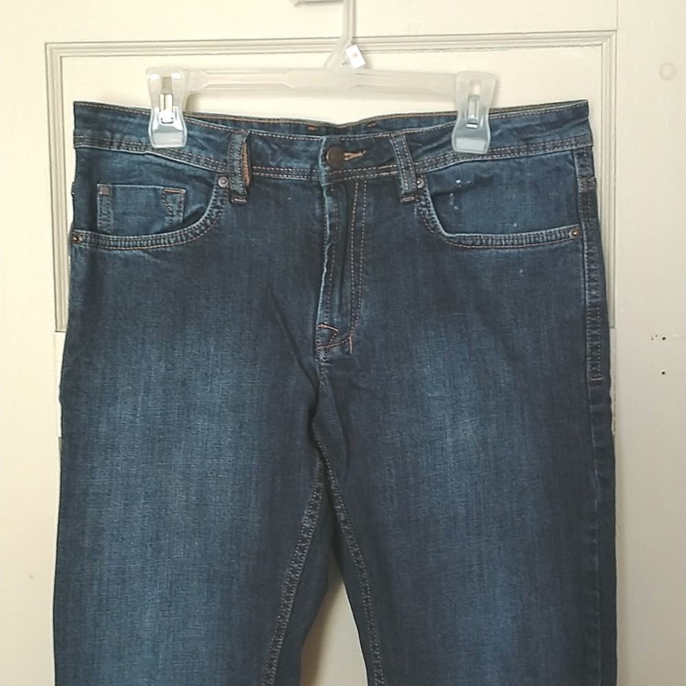 Buffalo By David Bitton Size 32x32 Straight Stretch Dark Wash Jeans